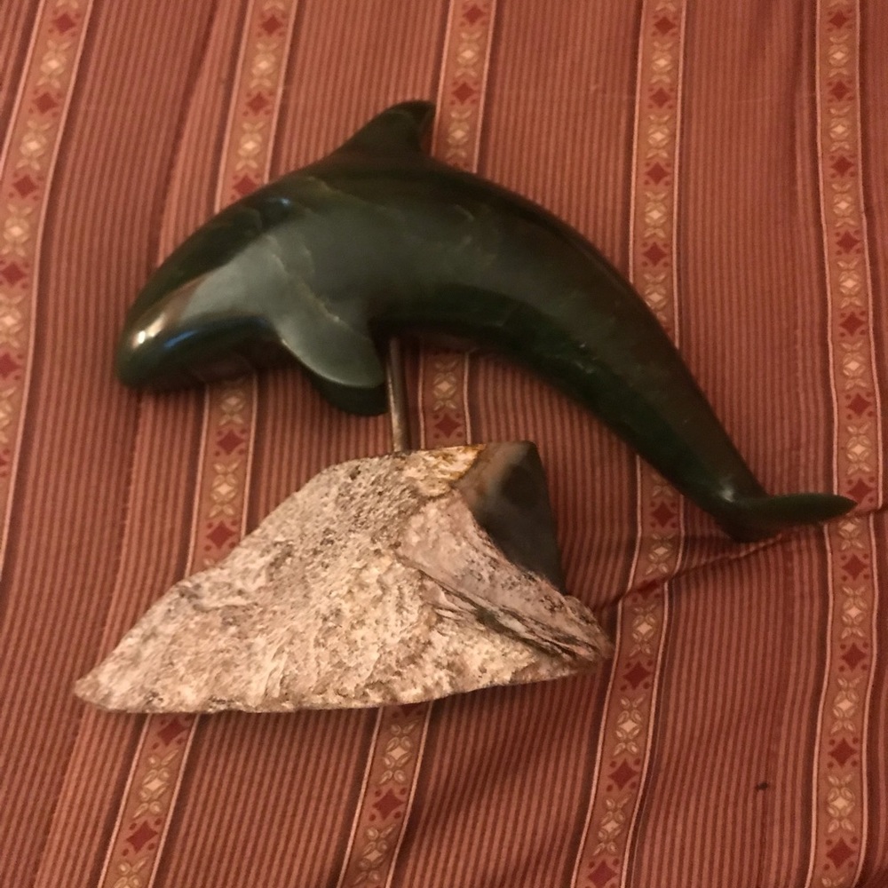 Dolphin statue